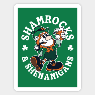 Shamrocks & Shenanigans - Irish Leprechaun - St Paddy's Day Magnet